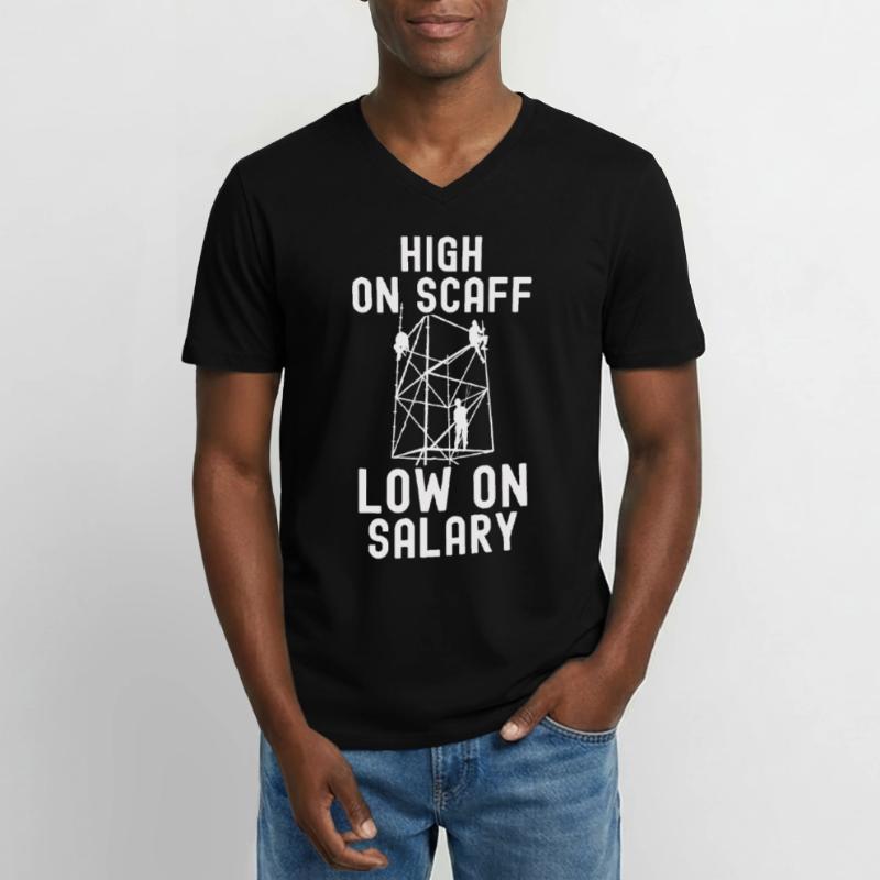 Constructeurs d’échafaudages T-shirt col V Homme