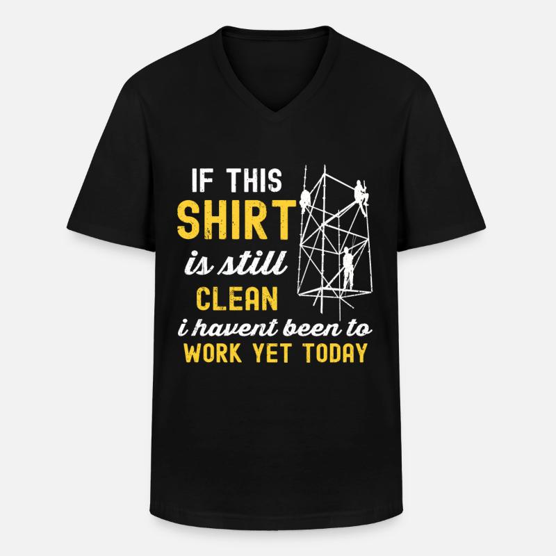 Constructeurs d’échafaudages - T-shirt col V Homme - noir