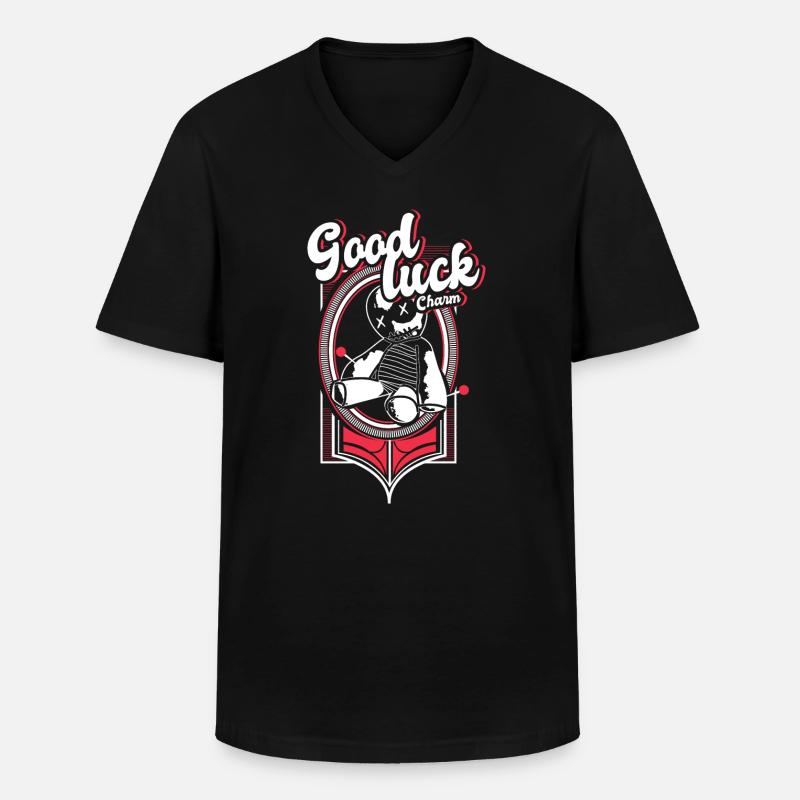 Voodoo Hexerei Geschenkidee - Männer-T-Shirt mit V-Ausschnitt - Schwarz
