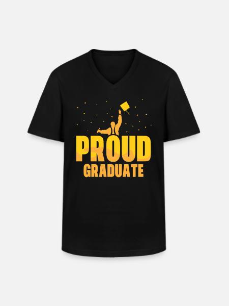 Stolzer Absolvent Graduiertenfest Graduierte - Männer-T-Shirt mit V-Ausschnitt - Schwarz