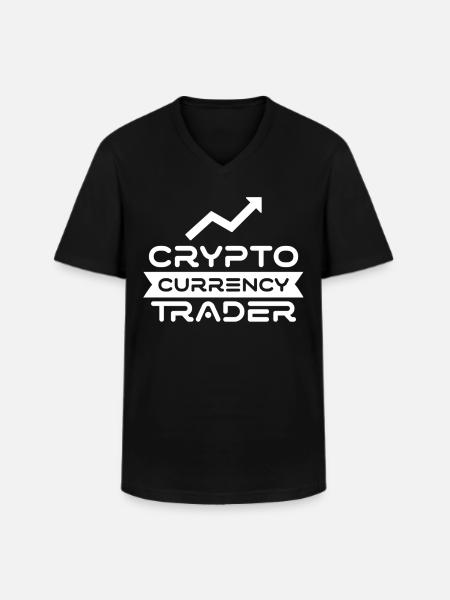 Cryptocurrency Trader Crypto Trader Crypto - Men's V-Neck T-Shirt - black
