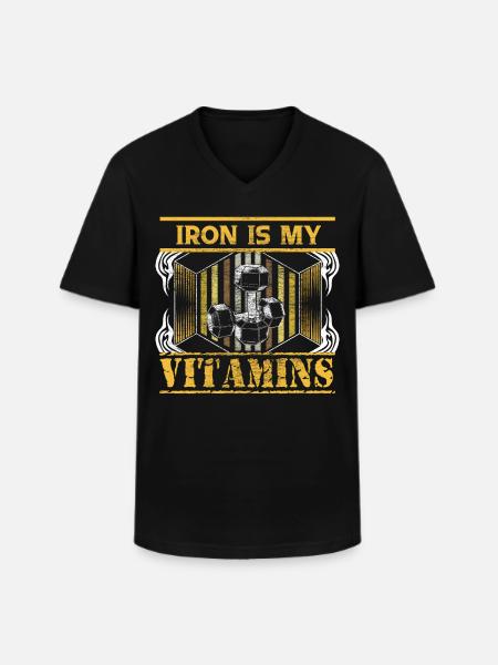 Weight Training Gym - Men's V-Neck T-Shirt - black