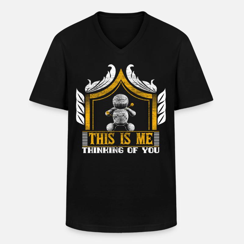 Voodoo Magic Spell Cadeau - T-shirt col V Homme - noir