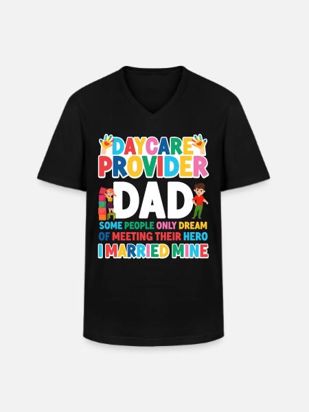 Childcare Daycare Provider Teacher - Men's V-Neck T-Shirt - black