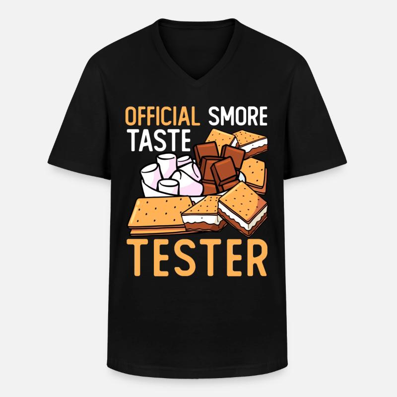 Official Smore Taste Tester - Männer-T-Shirt mit V-Ausschnitt - Schwarz