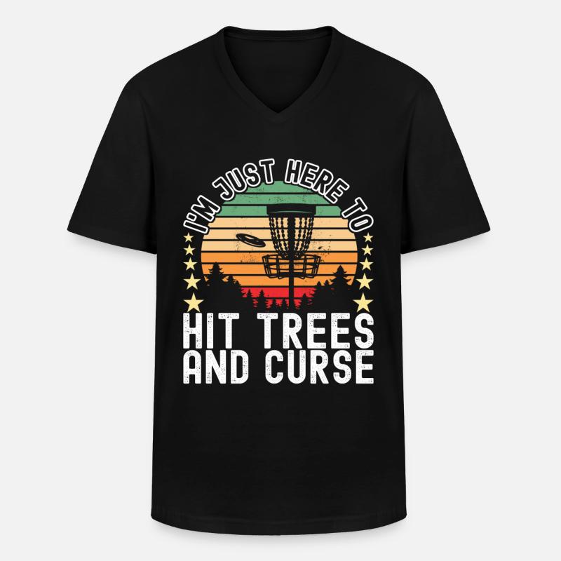 Disc Golf Disc Golfer - Men's V-Neck T-Shirt - black