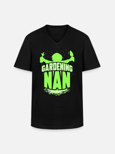 Gartenarbeit Großmutter Garten Oma Gärtnerin - Männer-T-Shirt mit V-Ausschnitt - Schwarz