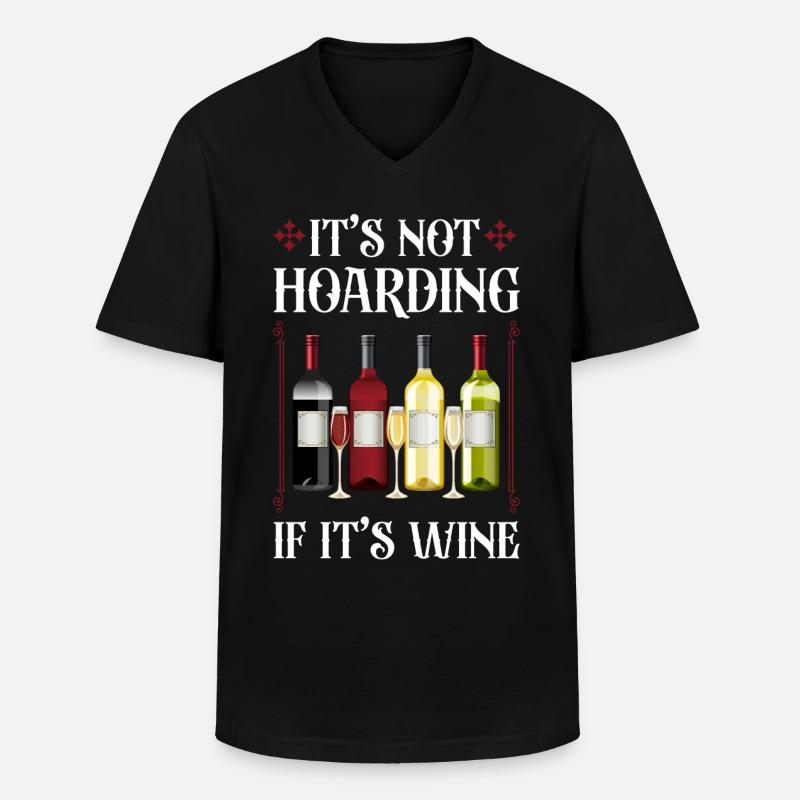 Sommelier Wine Drinking Tasting - Männer-T-Shirt mit V-Ausschnitt - Schwarz