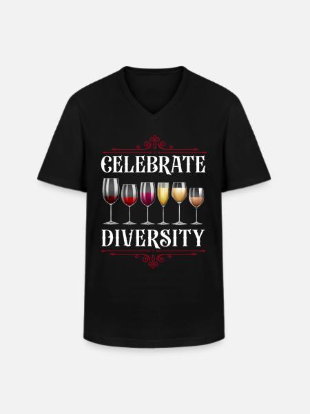 Sommelier Wine Drinking Tasting - Men's V-Neck T-Shirt - black
