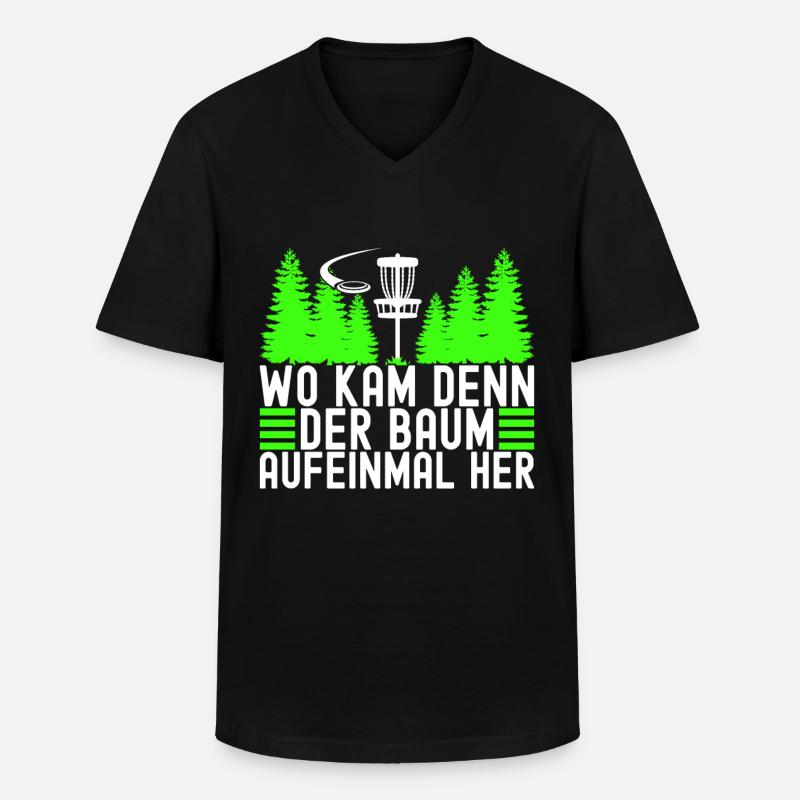 Disc Golf Disc Golfer - Männer-T-Shirt mit V-Ausschnitt - Schwarz