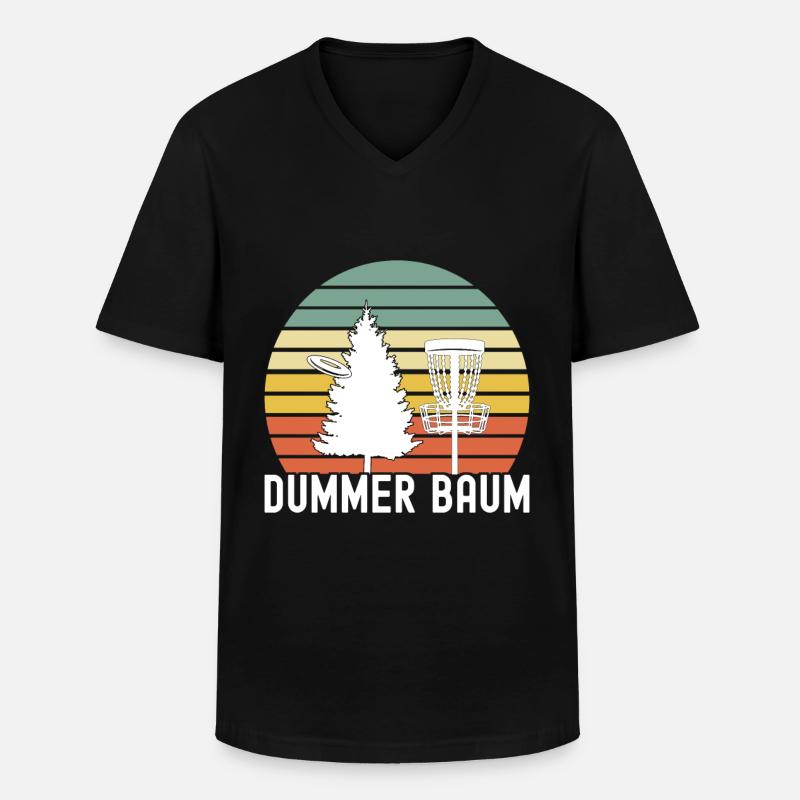 Disc Golf Disc Golfer - Männer-T-Shirt mit V-Ausschnitt - Schwarz