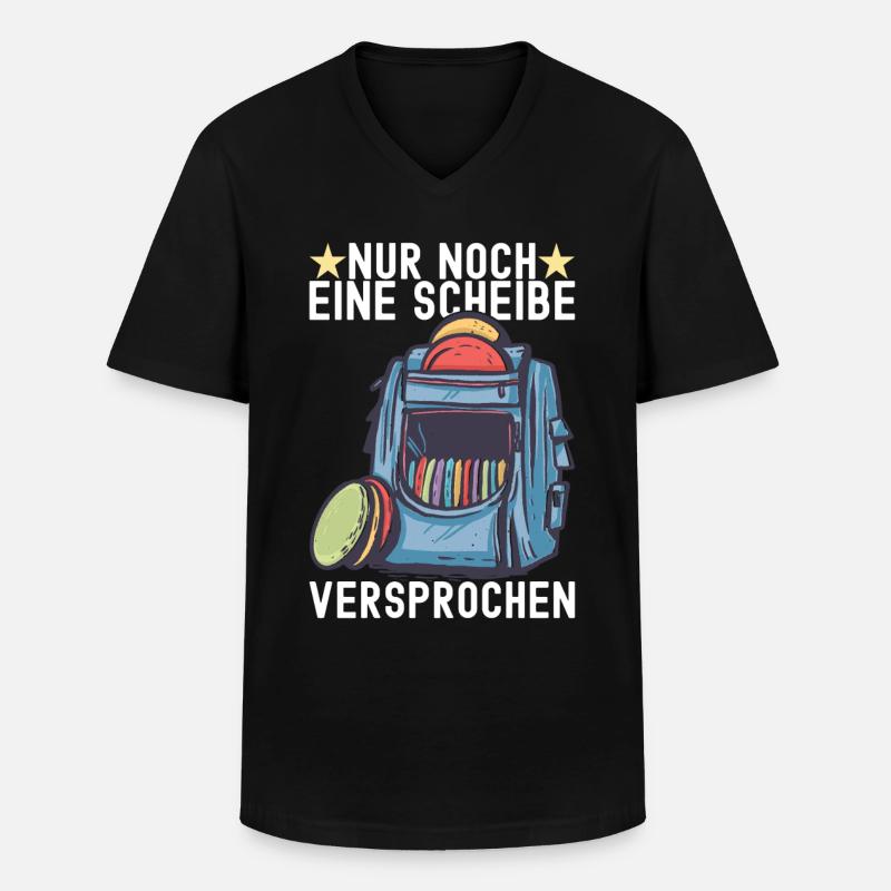 Disc Golf Disc Golfer - Männer-T-Shirt mit V-Ausschnitt - Schwarz