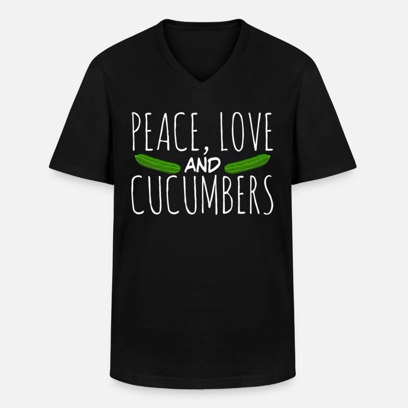 Cucumber Cucumbers Cucumbers - Men's V-Neck T-Shirt - black