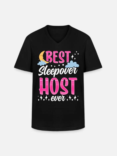 Best Overnight Host Ever Party - Men's V-Neck T-Shirt - black