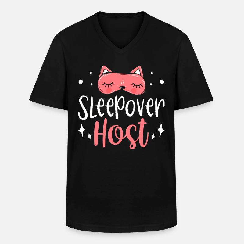 Hôtes nuitée Nuitée Nuitée - T-shirt col V Homme - noir