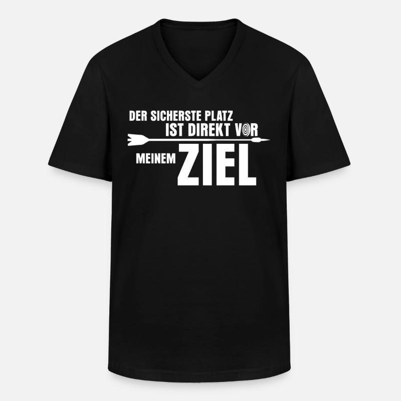 3D Bogensport Compoundbogen Langbogen - Männer-T-Shirt mit V-Ausschnitt - Schwarz