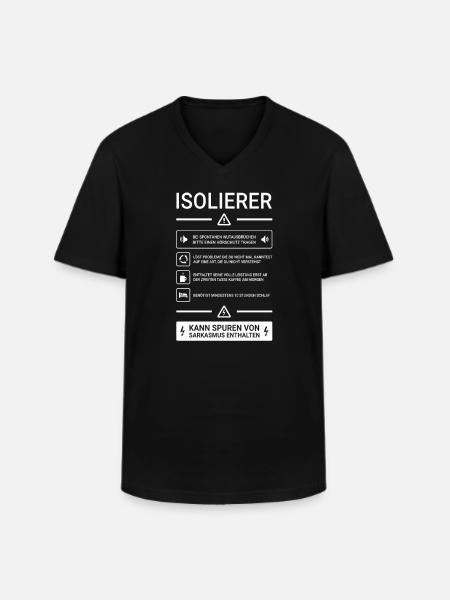 Isolierer I Isolierfacharbeiter oder - Männer-T-Shirt mit V-Ausschnitt - Schwarz