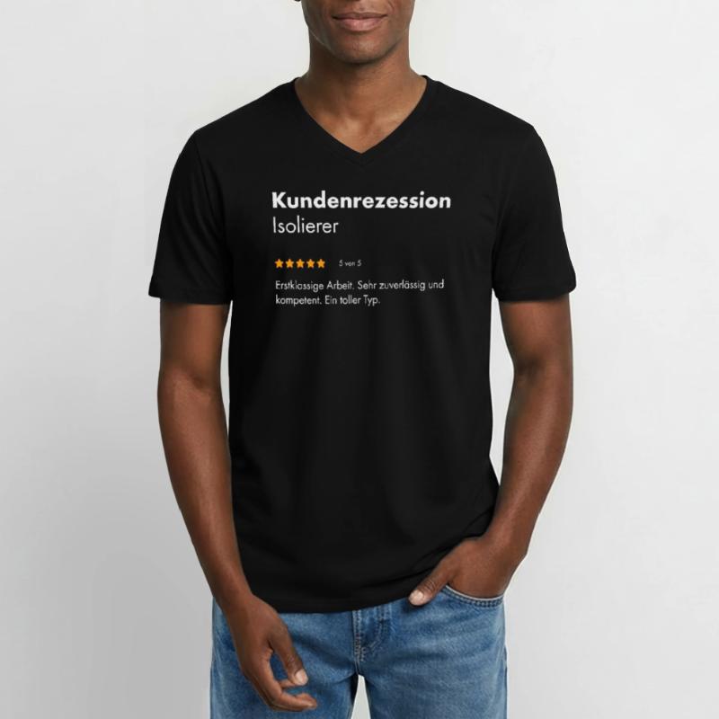 Isolierer I Isolierfacharbeiter oder Männer-T-Shirt mit V-Ausschnitt
