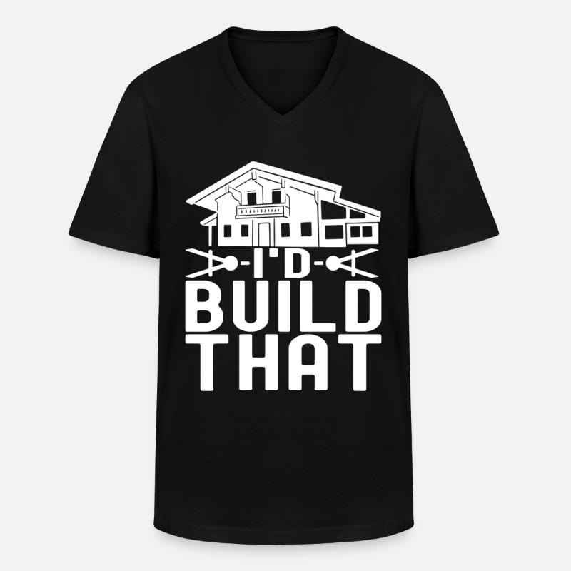 Architecture d’architecte - T-shirt col V Homme - noir