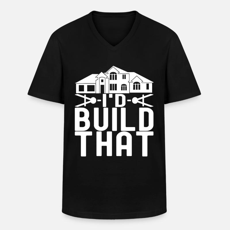 Architecture d’architecte - T-shirt col V Homme - noir
