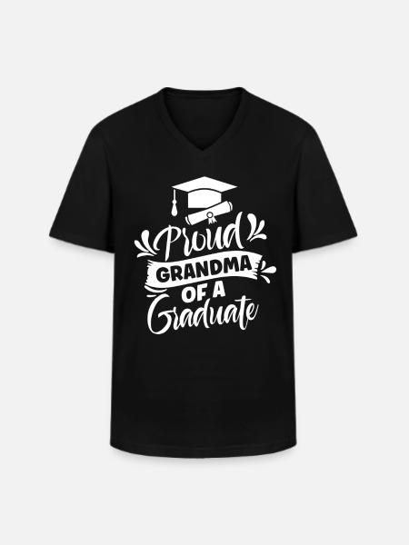 Stolt bedstemor af en kandidat kandidat - Klassisk herre T-shirt med V-udskæring - sort