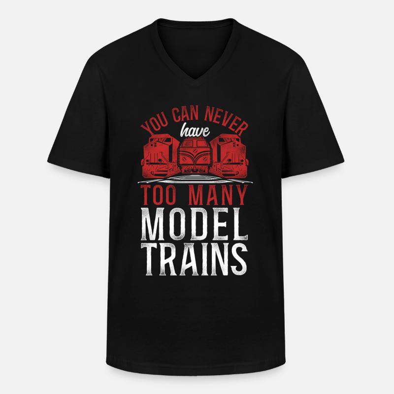 Freight Diesel Train Driver - Männer-T-Shirt mit V-Ausschnitt - Schwarz