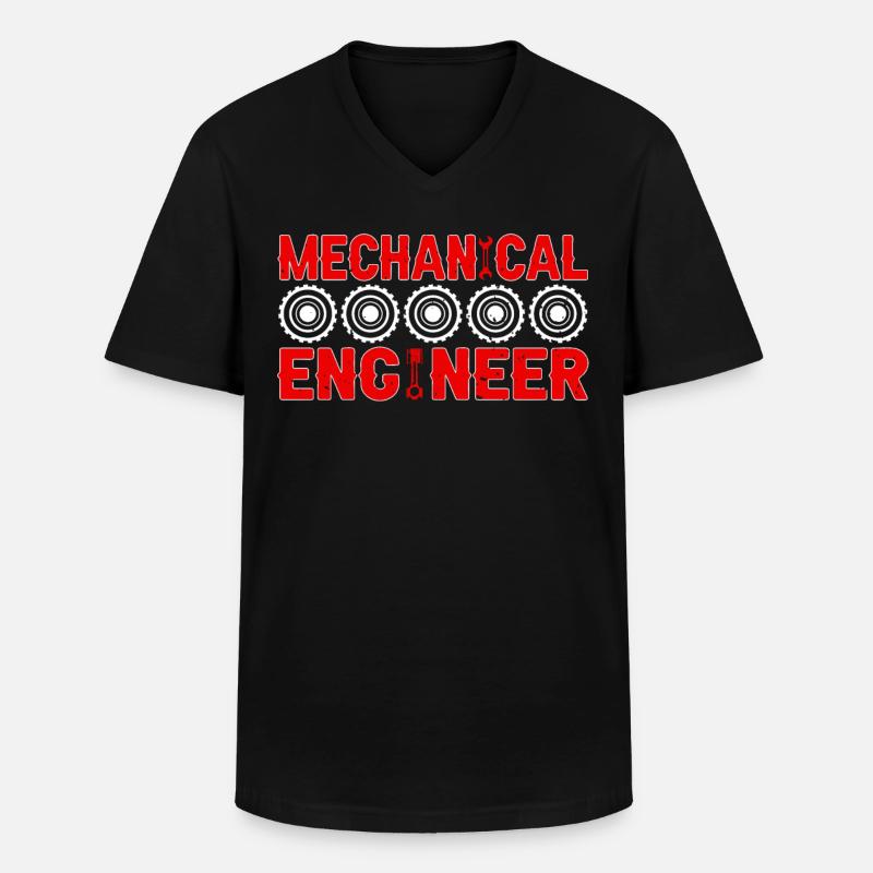 Mechanics Engineer Mechanical Engineering - Men's V-Neck T-Shirt - black