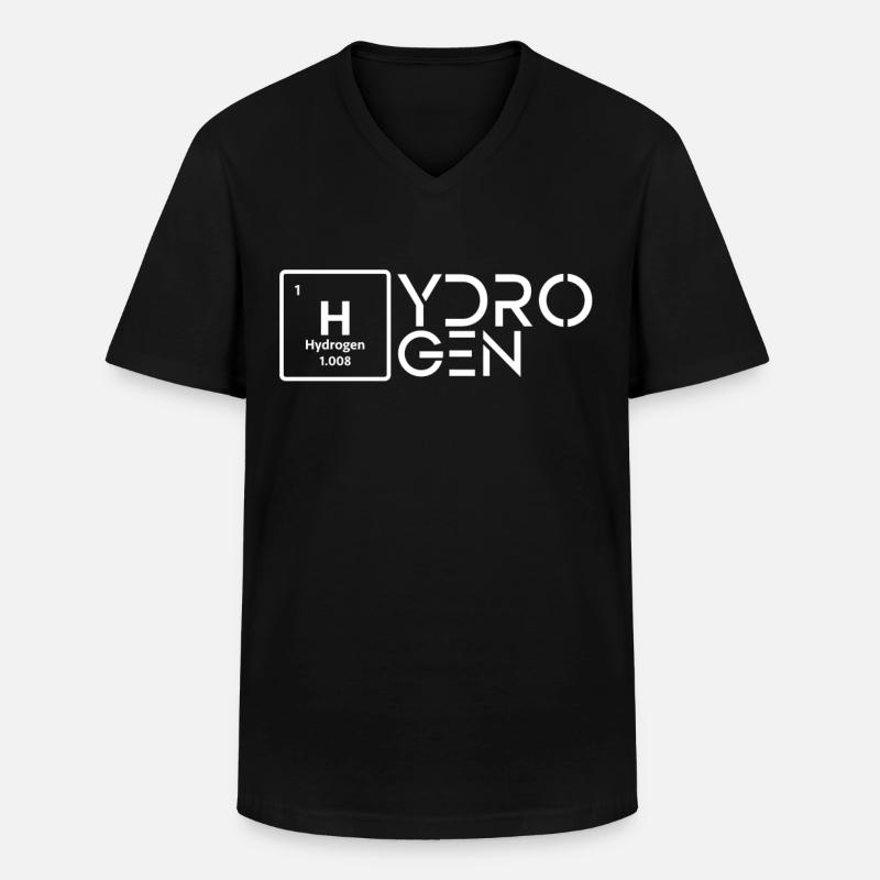 Hydrogène Hydrogène Élément d’énergie - T-shirt col V Homme - noir