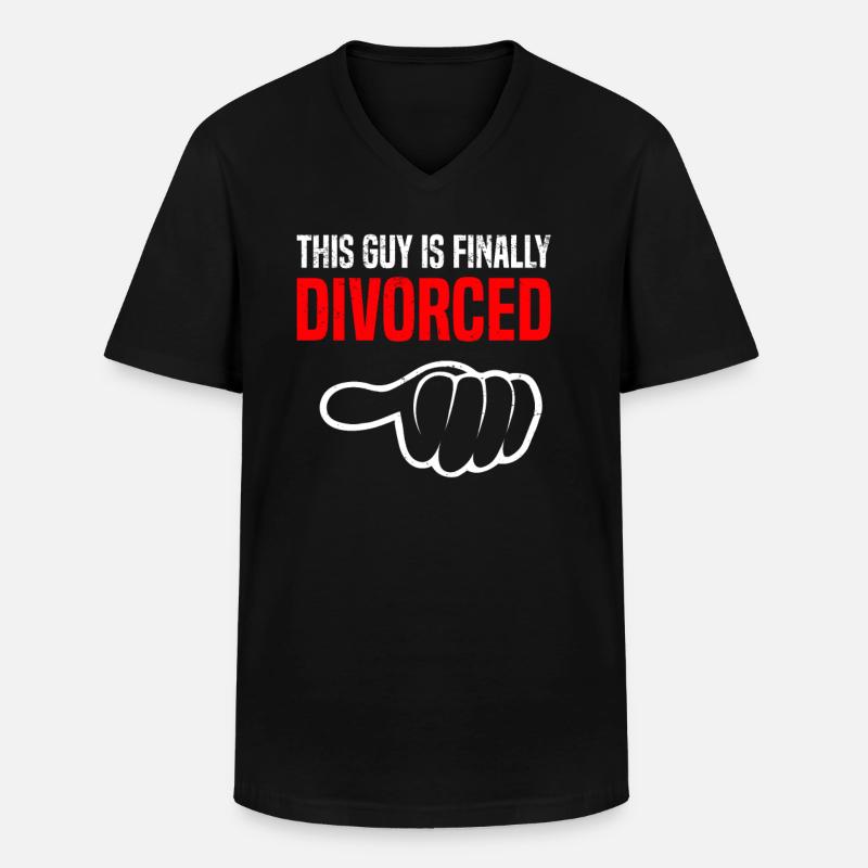 Scheidung Trennung Ehe Ex Scheidungsparty - Männer-T-Shirt mit V-Ausschnitt - Schwarz