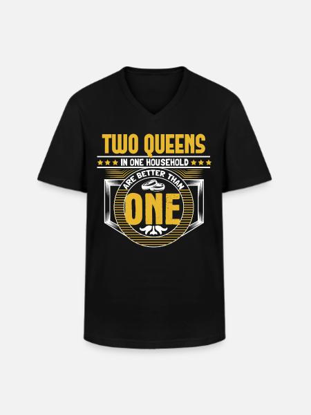 Homo Ehe LGBT+ Liebe Geschenkidee - Männer-T-Shirt mit V-Ausschnitt - Schwarz