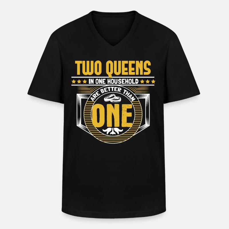 Homo Ehe LGBT+ Liebe Geschenkidee - Männer-T-Shirt mit V-Ausschnitt - Schwarz