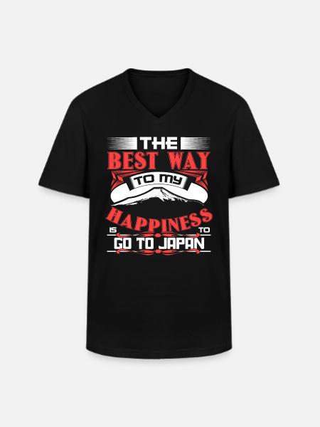 Japan Geisha Nippon Gift Idea - Men's V-Neck T-Shirt - black