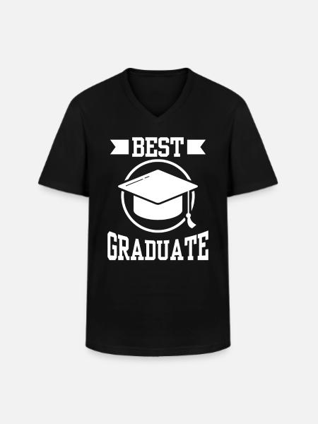 Best Graduate Graduate Award - Men's V-Neck T-Shirt - black