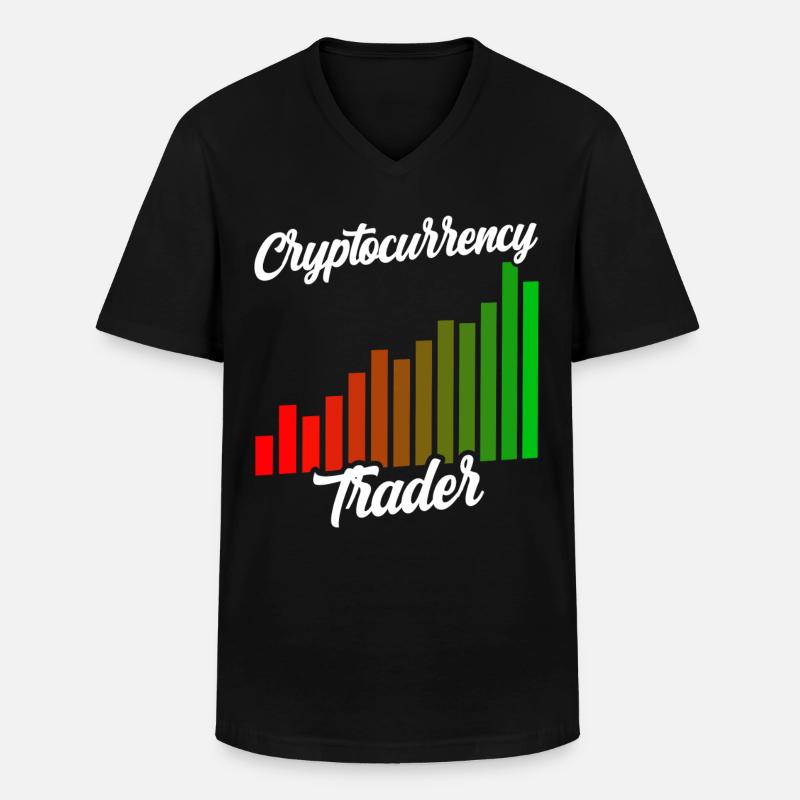Cryptocurrency Traders Crypto Crypto Trader - Men's V-Neck T-Shirt - black