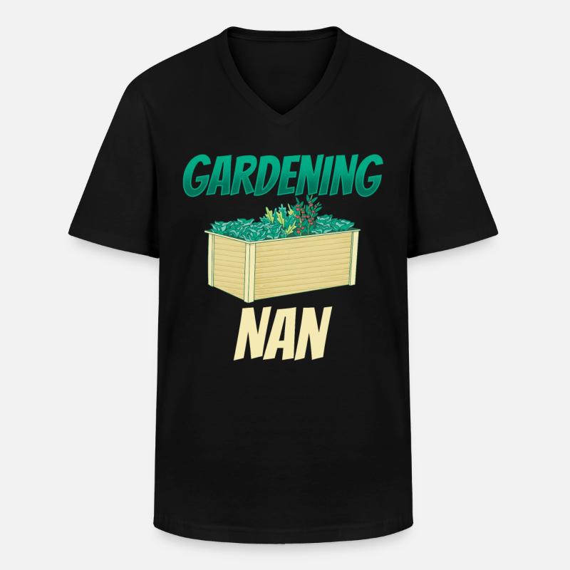 Gartenarbeit Großmutter Garten Oma Gärtnerin - Männer-T-Shirt mit V-Ausschnitt - Schwarz
