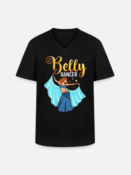 Buikdans Oosterse Dans Muziek Danser - Klassiek mannen T-shirt met V-hals - zwart