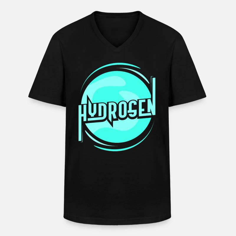 Hydrogène Energie Élément Hydrogène - T-shirt col V Homme - noir