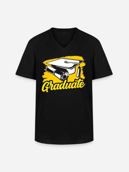 Graduate Graduate Graduate Festival - Men's V-Neck T-Shirt - black