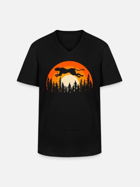 Cheetah Whisperer Wildlife Keeper - Men's V-Neck T-Shirt - black