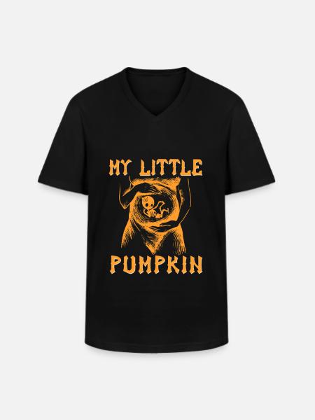 My Little Pumpkin - Men's V-Neck T-Shirt - black