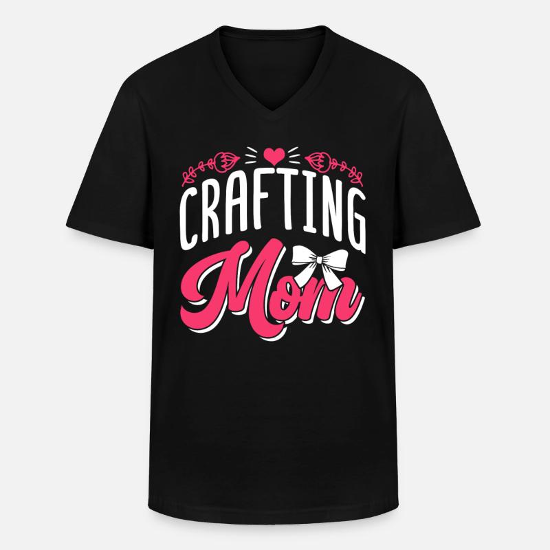 Basteln Mama Mutter Bastler Bastel - Männer-T-Shirt mit V-Ausschnitt - Schwarz
