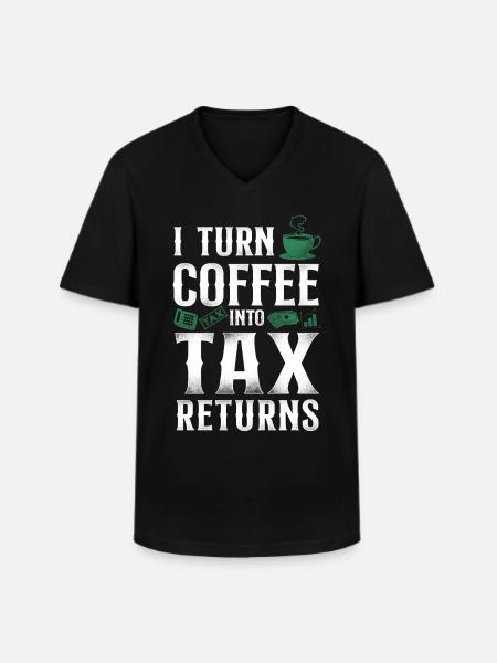 Comptable Comptable Comptable Comptabilité - T-shirt col V Homme - noir