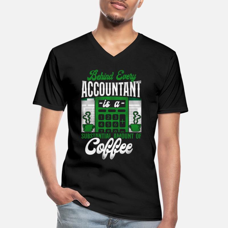 Comptable Comptable Comptable Comptabilité T-shirt col V Homme