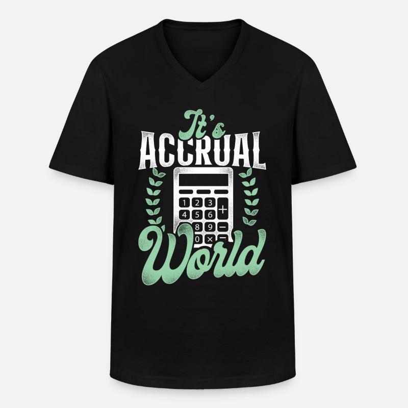 Comptable Comptable Comptable Comptabilité - T-shirt col V Homme - noir