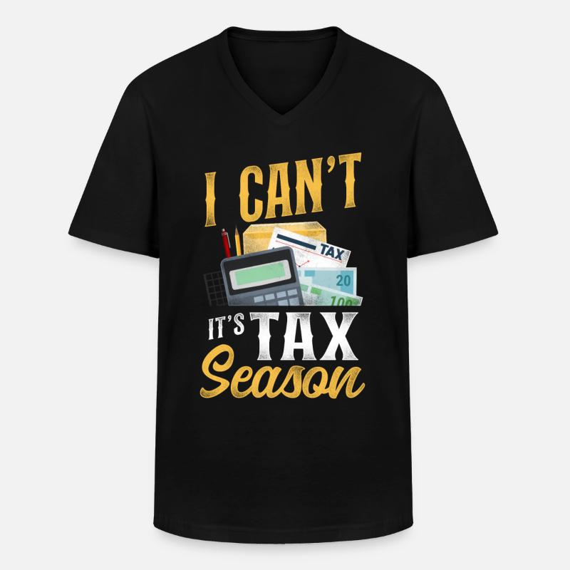 Comptable Comptable Comptable Comptabilité - T-shirt col V Homme - noir