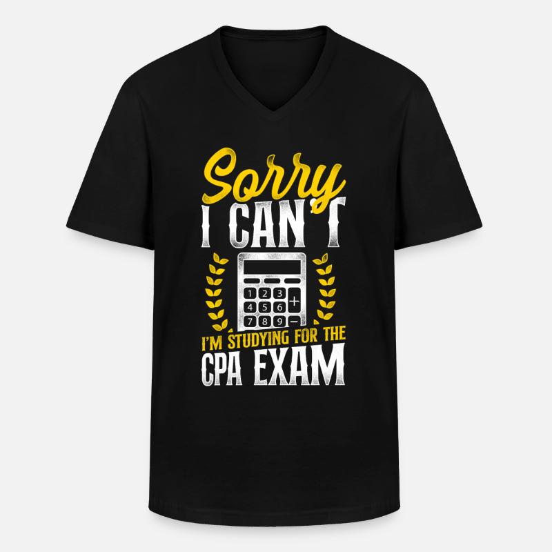 Comptable Comptable Comptable Comptabilité - T-shirt col V Homme - noir