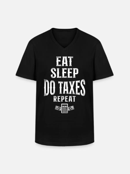 Comptable Comptable Comptable Comptabilité - T-shirt col V Homme - noir