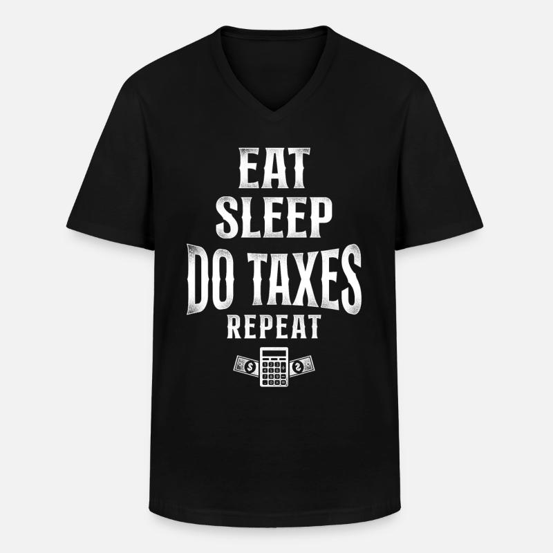 Comptable Comptable Comptable Comptabilité - T-shirt col V Homme - noir