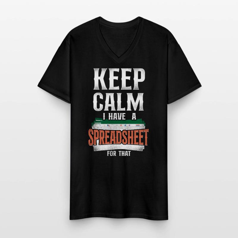 Comptable Comptable Comptable Comptabilité T-shirt col V Homme