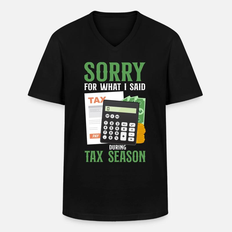 Comptable Comptable Comptable Comptabilité - T-shirt col V Homme - noir